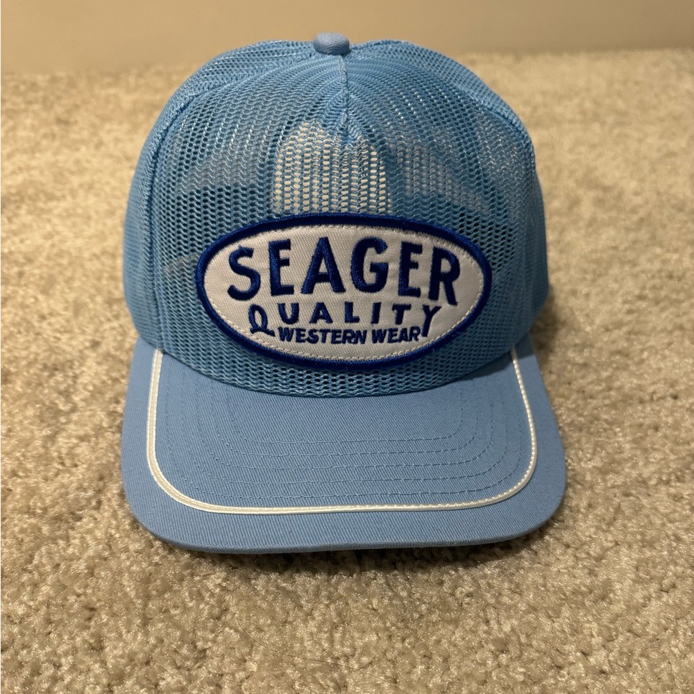Seager Blue Mesh Trucker Hat